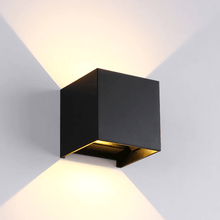 LED  CUBE 2X3W PVC ZWART DIMBAAR 2700K/3000K MDRLED® TIJDELIJKE ACTIE
