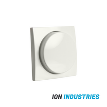ION INDUSTRIES | Centraalplaat Dimmerknop Enkelvoudig t.b.v. Indicatielamp E1 Alpin Wit