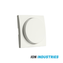 ON Industries Centraalplaat Dimmerknop Enkel Voor Indicatielamp E1 – Mat Alpin Wit