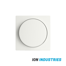 ON Industries Centraalplaat Dimmerknop Enkel Voor Indicatielamp E1 – Mat Alpin Wit