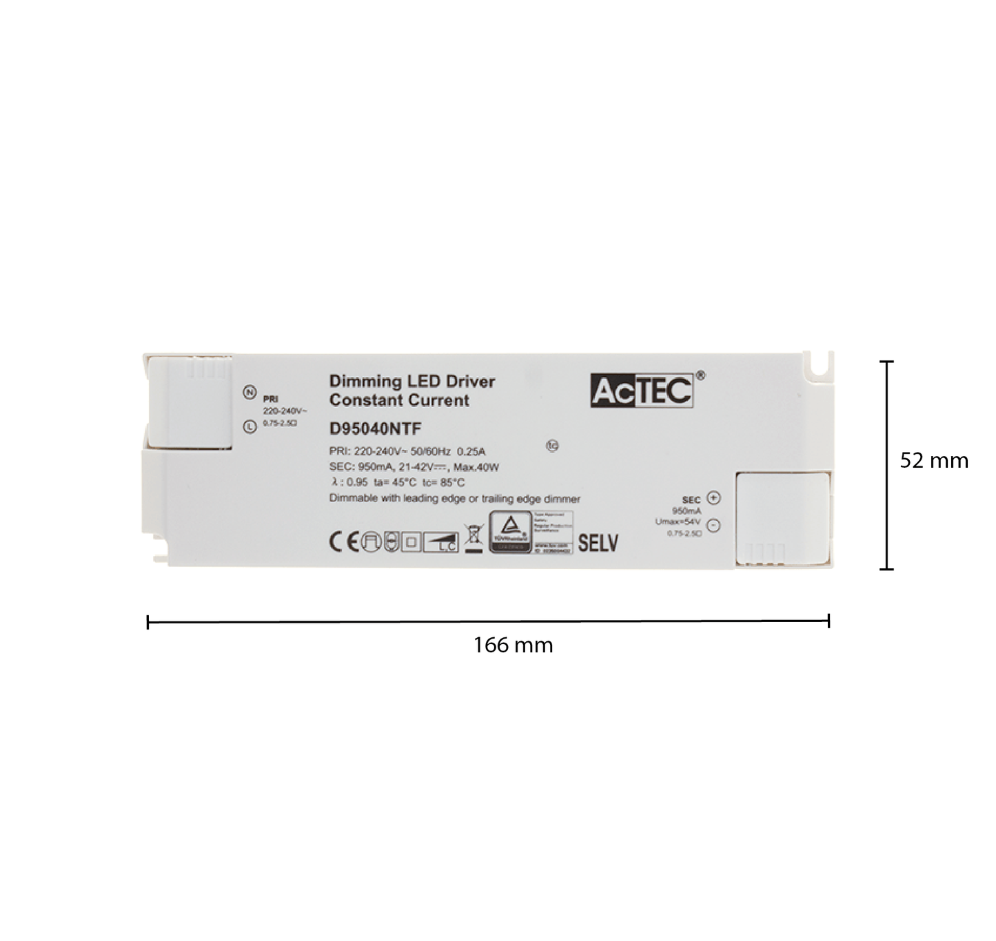 ACTEC  CONSTANT CURRENT  DIMBAAR  DRIVER  20-40W MDRLED®