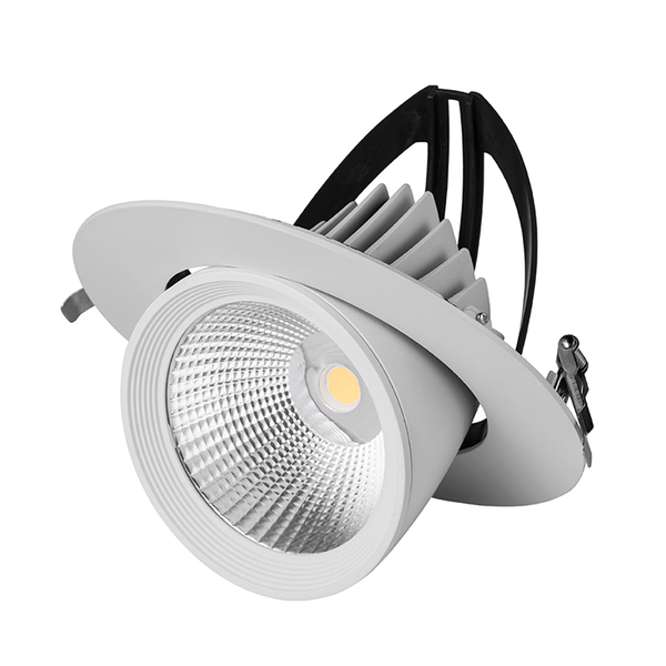 Oprawa sufitowa LED uchylna Ø195 40W 4000K MDRLED®. 