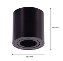 AUFBAU-SPOT SCHWARZ mit GU10-FASSUNG MDRLED®