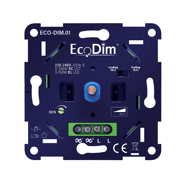 Ściemniacz LED uniwersalny 0-300W Sterowanie fazowe (RLC) ECO-DIM.01 MDRLED®