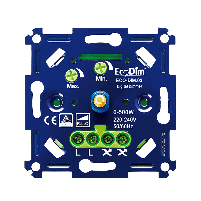 Uniwersalny ściemniacz LED 0-500W Sterowanie fazowe (RLC)ECO-DIM.03 MDRLED®