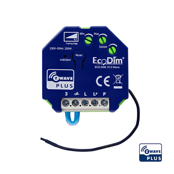 Z-WAVE LED ŚCIEMNIACZ MONTOWANY MODUŁ 250W ECO-DIM.10-ZWAVE MDRLED®