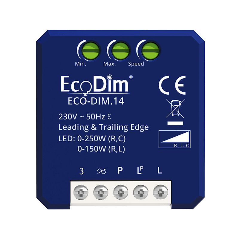 Wbudowany moduł ściemniacza LED 0-250W (RLC) ECO-DIM.14 MDRLED®