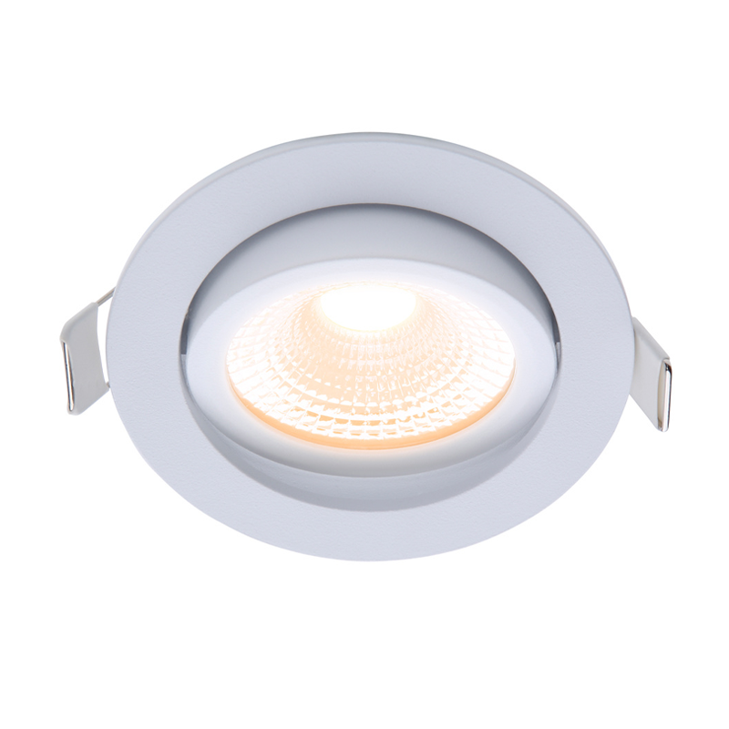 ECODIM ED-10028 LED EINBAUSTRAHLER KLEINE EINBAUTIEFE IP54 WARMWEISS RUND WEISS 75MM MDRLED®
