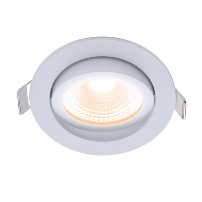 ECODIM ED-10028 LED EINBAUSTRAHLER KLEINE EINBAUTIEFE IP54 WARMWEISS RUND WEISS 75MM MDRLED®