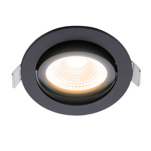ECODIM ED-10029 LED EINBAUSTRAHLER KLEINE EINBAUTIEFE IP54 WARMWEISS RUND SCHWARZ 75MM MDRLED®