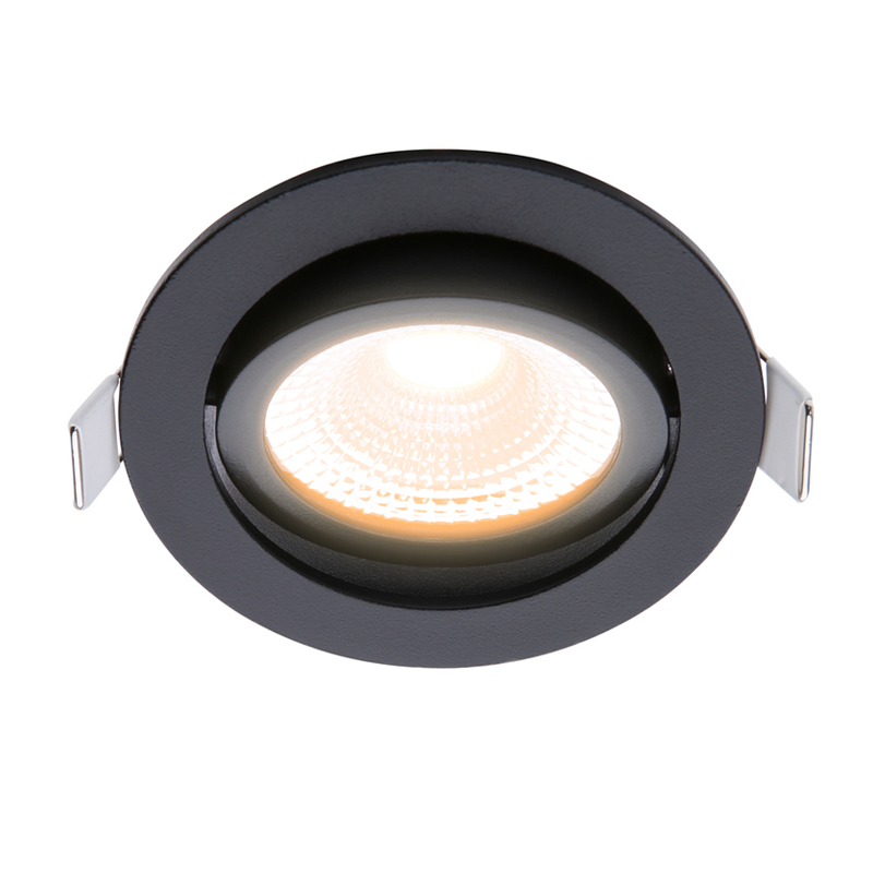 ECODIM ED-10029 LED REFLEKTOR WPUSZCZANY MAŁA GŁĘBOKOŚĆ INSTALACJI IP54 CIEPŁA BIAŁA OKRĄGŁA CZARNY 75MM MDRLED®