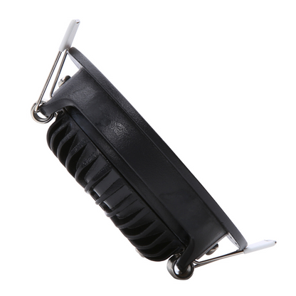 ECODIM ED-10023 LED EINBAUSTRAHLER KLEINE EINBAUTIEFE IP54 ABMESSUNG WARM RUND SCHWARZ 75MM MDRLED®