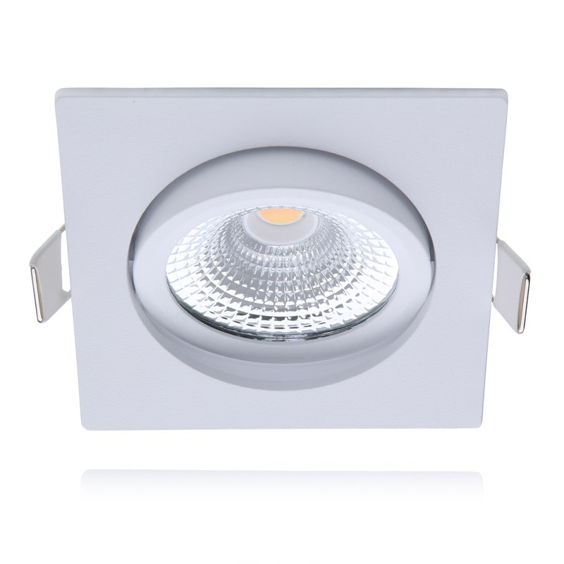 ECODIM ED-10025  LED Inbouwspot Wit Kleine Inbouwdiepte – IP54 – Dim-to-Warm – Vierkant 75mm