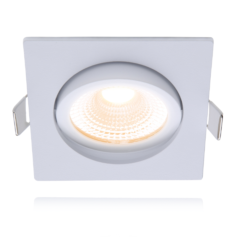 ECODIM ED-10025  LED Inbouwspot Wit Kleine Inbouwdiepte – IP54 – Dim-to-Warm – Vierkant 75mm
