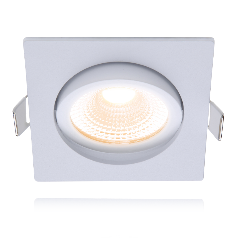 ECODIM ED-10025 LED REFLEKTOR WPUSZCZANY MAŁA GŁĘBOKOŚĆ INSTALACJI IP54 ŚCIEMNIANY DO CIEPŁEGO KWADRATOWY BIAŁY 75MM MDRLED®