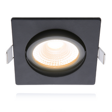 ECODIM ED-10026 LED EINBAUSTRAHLER KLEINE EINBAUTIEFE IP54 DIM TO WARM QUADRATISCH SCHWARZ 75MM MDRLED®