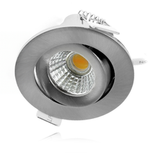 ECODIM ED-10059 LED EINBAUSTRAHLER KLEINE BAUTIEFE IP54 DIM TO WARM RUND EINBAU NICKEL 55MM.MDRLED®