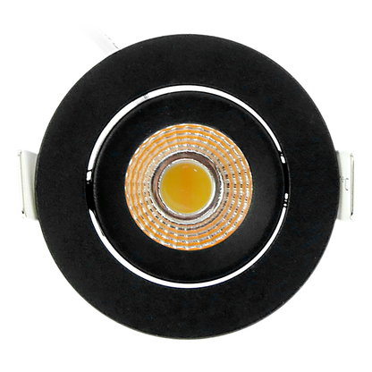ECODIM ED-10060 LED EINBAUSTRAHLER NIEDRIGE EINBAUTIEFE IP54 DIM TO WARM RUND SCHWARZ 55MM.MDRLED®