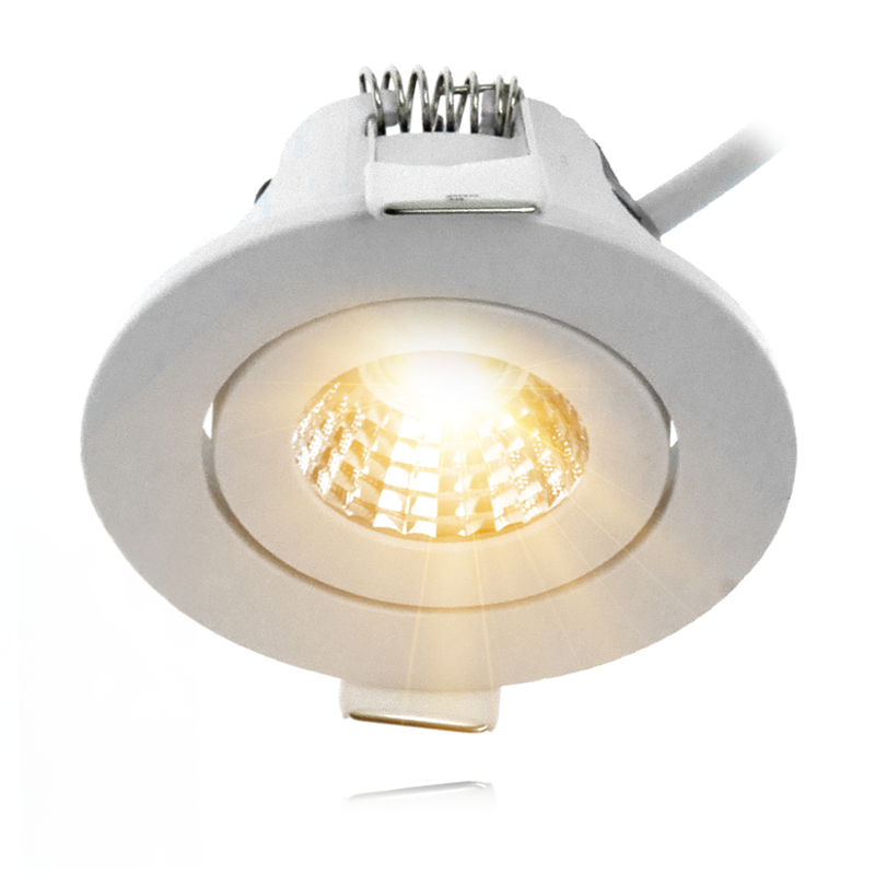 ECODIM ED-10061 REFLEKTOR WPUSZCZANY LED NISKA GŁĘBOKOŚĆ MONTAŻU IP54 ROZMIAR CIEPŁY OKRĄGŁY BIAŁY 55MM.MDRLED®