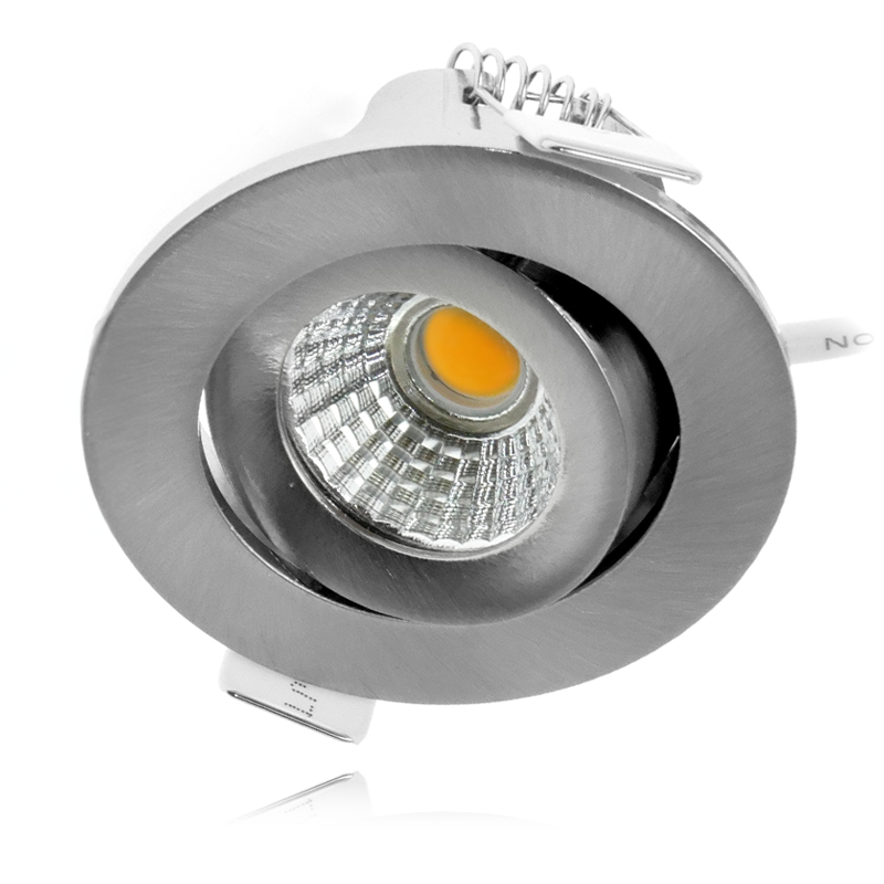 ECODIM ED-10063 LED REFLEKTOR WPUSZCZANY NISKA GŁĘBOKOŚĆ MONTAŻU IP54 WYMIARY DO CIEPŁEGO 55MM OKRĄGŁY WBUDOWANY NIKIEL.MDRLED® 