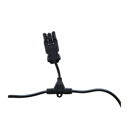 Eurostekker naar 2x / 3x / 4x SWP-3 Stekker | MDRLED® | 2m Kabel | Zwart | 2 Jaar Garantie