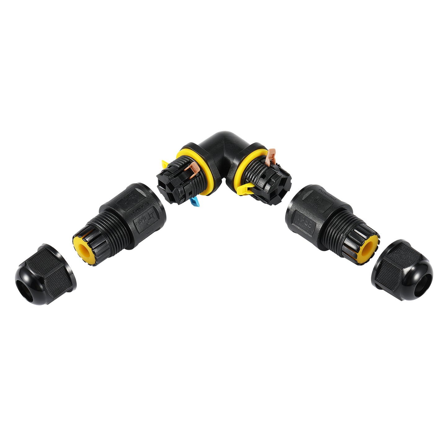 L Quick Waterproof Connector – 3-Pins  IP68  4–11mm  450V  24A
