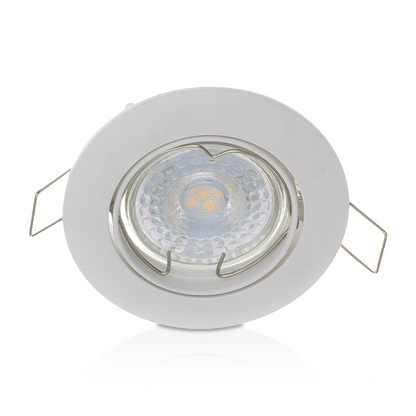 GU10 LEUCHTE KIPPBAR SCHWARZ, WEISS, SILBER Ø70mm MR16 IP22 MDRLED®