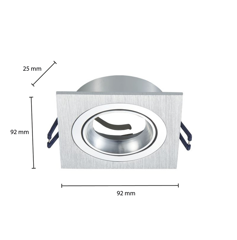 OPRAWA GU10 4-STRONNA, ODCHYLANA CZARNY, BIAŁY, SREBRNY MR16 Ø80mm MDRLED®