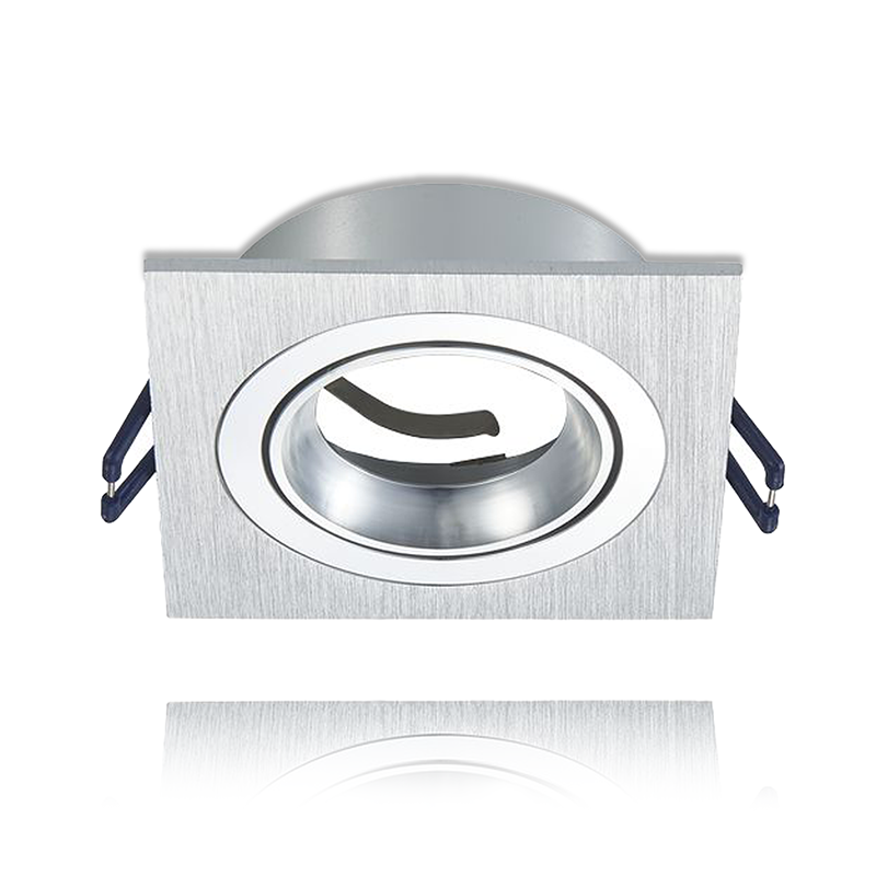 GU10 LEUCHTE 4 SEITIG, NEIGBAR SCHWARZ, WEISS, SILBER MR16 Ø80mm MDRLED®
