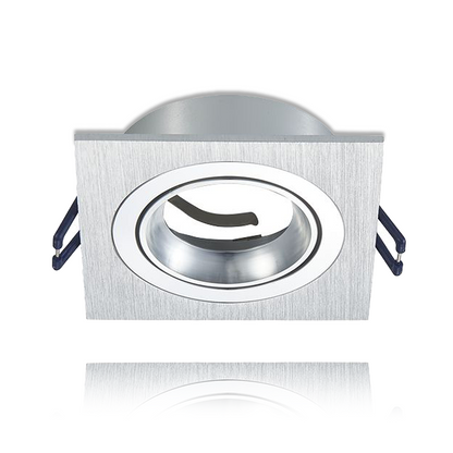 GU10 LEUCHTE 4 SEITIG, NEIGBAR SCHWARZ, WEISS, SILBER MR16 Ø80mm MDRLED®