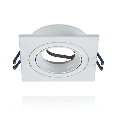 GU10 LEUCHTE 4 SEITIG, NEIGBAR SCHWARZ, WEISS, SILBER MR16 Ø80mm MDRLED®