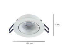GU10 Leuchte Schwenkbar Weiß, Schwarz, Silber Ø70mm IP22 MR16 MDRLED®