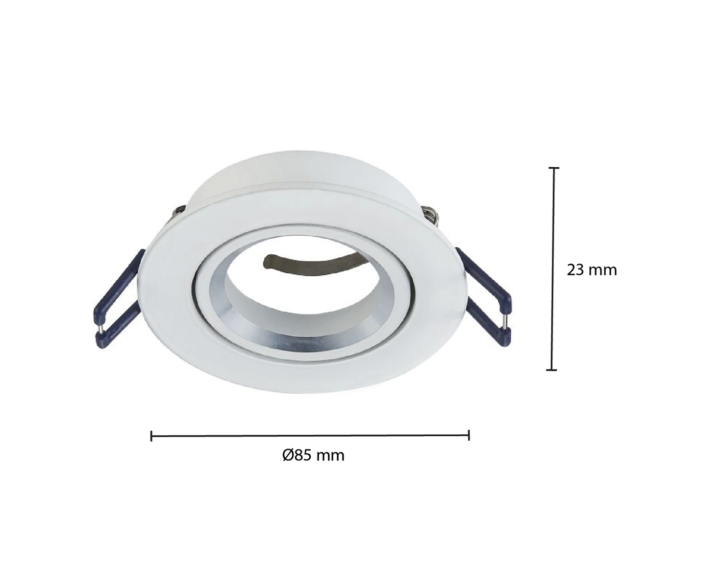 GU10 LEUCHTE SCHWENKBAR WEISS,SCHWARZ,SILBER MR16 Ø69mm MDRLED®