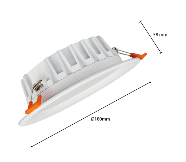 MI-LIGHT DOWNLIGHT RGB+CCT Ø150 18W BIAŁY MDRLED®