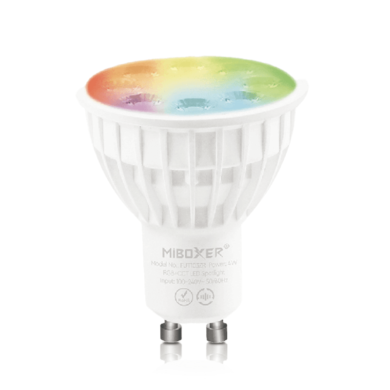 MI-LIGHT + ZIGBEE 3.0 GU10 RGB+CCT SPOT 4W MDRLED.