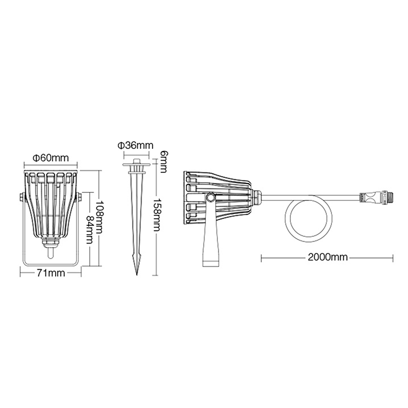 MI-LIGHT 6W RGB+CCT 24V LAMPA OGRODOWA MDRLED®