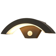 WANDLAMP 12W MET SENSOR IP65 GRIJS 3000K MDRLED®