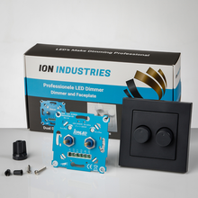 ION Industries Duo Triac LED Dimmer Mat Antraciet – 2×0.3-200 Watt