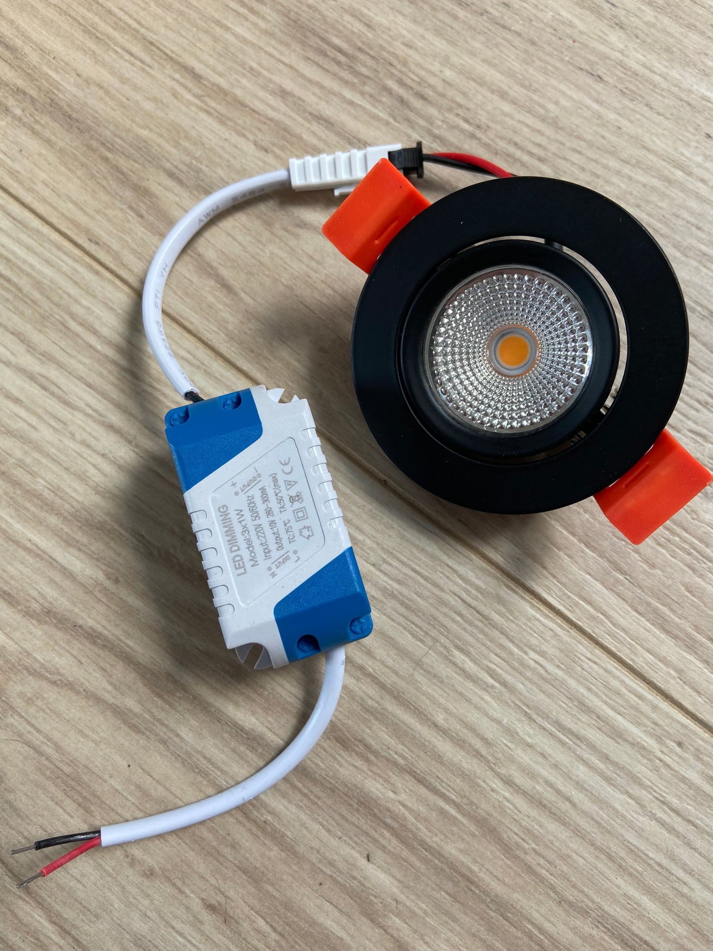 MINI Power LED-spot van MDRLED® – Krachtige 3W COB LED-Spot, 2700K, Mat Zwart, Ø55mm