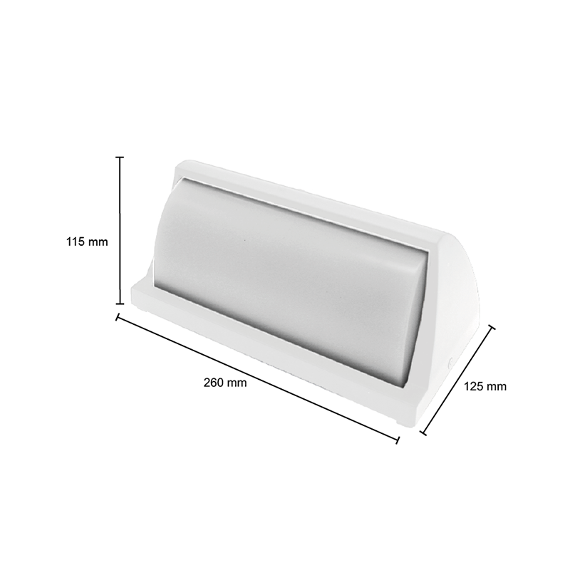 MDRLED® LED Bulkhead 12W Wit | IP54 Portieklamp