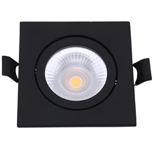 LED Inbouwspots Platte 6W Dimbaar Zwart 2700K Ø75-81mm MDR LED
