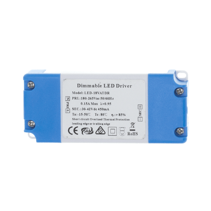 Dimbare LED Driver Constant Current 450mA | 13.5–18.9W | 30–42V | Triac Dimbaar | IP22