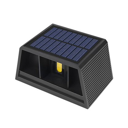 LED Wandlamp Solar  1.5W  2700K  IP65  Zwart  MDRLED®