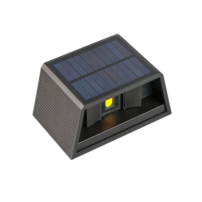 LED Wandlamp Solar  1.5W  2700K  IP65  Zwart  MDRLED®