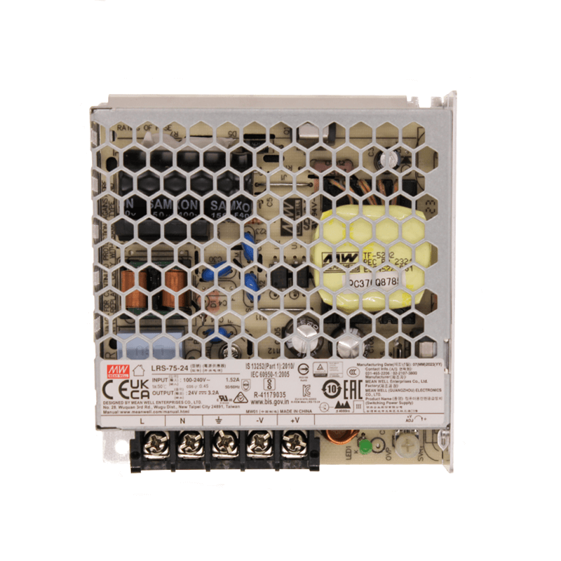 MEANWELL 24V-TREIBER IP20 75W MDRLED®