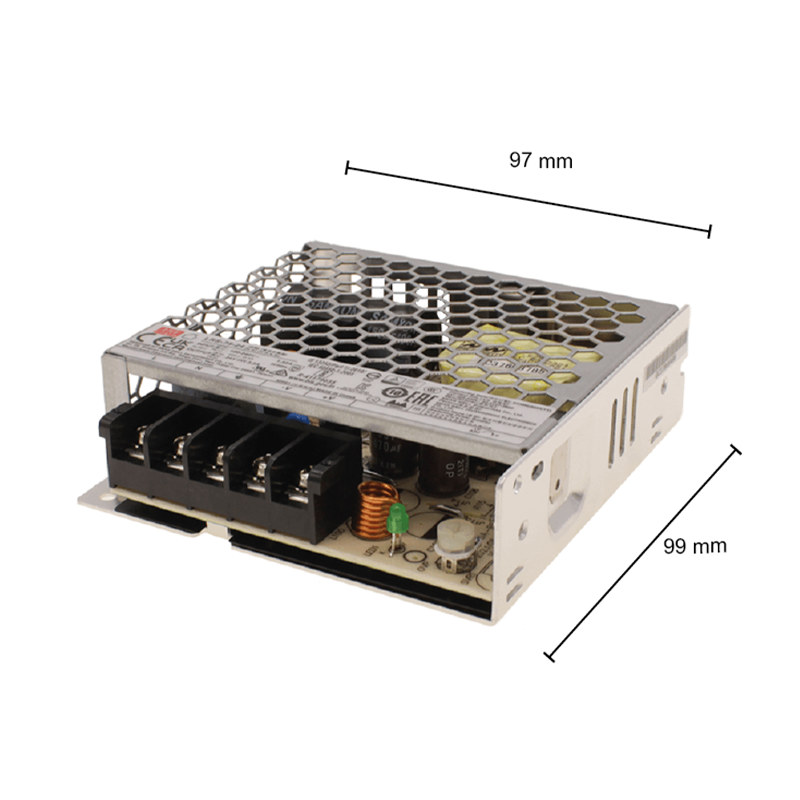 STEROWNIK MEANWELL 24V IP20 75W MDRLED®