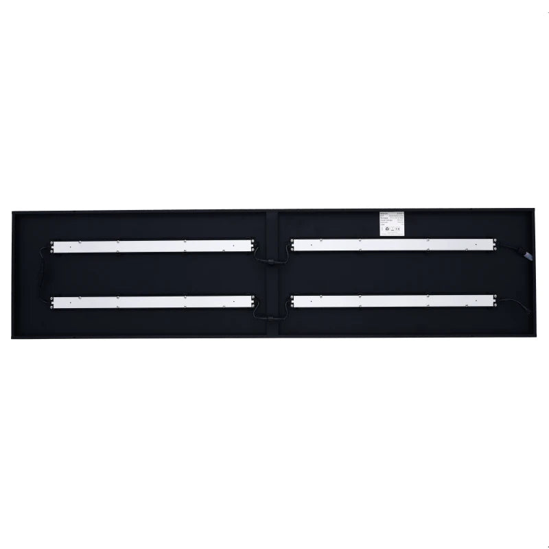 LED Louvre Paneel 120×30 – 30–36W – 130 lm/W – CCT-Switch – UGR<17 – Zwart – MDRLED®