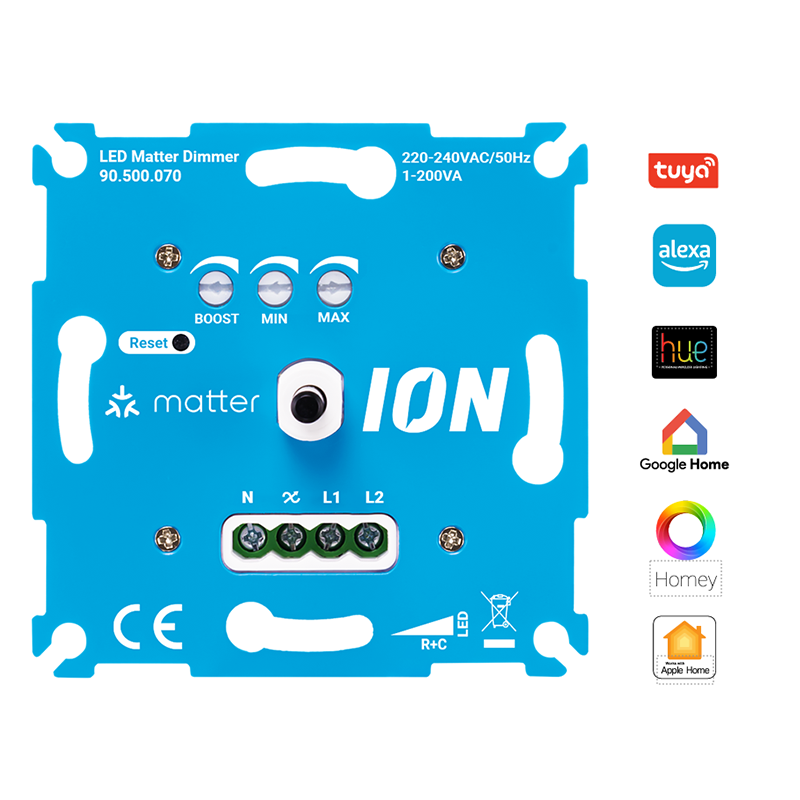 MATTER TRIAC LED ŚCIEMNIACZ 0,3-200 W ION INDUSTRIES MDRLED®