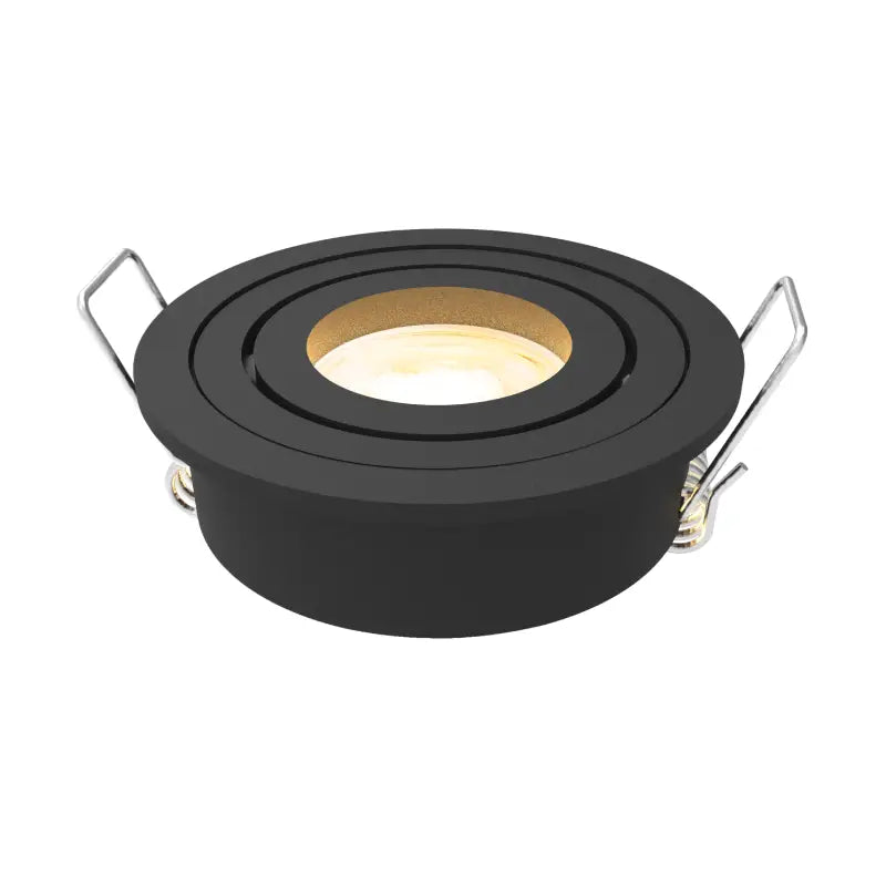 MR11 Inbouwarmatuur Zwart – Aluminium – Ø58 mm – Compact – MDRLED®