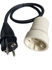 Perilex Verloopstekker 230V – H07RN-F Neopreen 3x2.5mm Zwart | Stekker naar Perilex Contrastekker